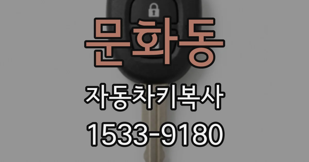 문화동 자동차키복사