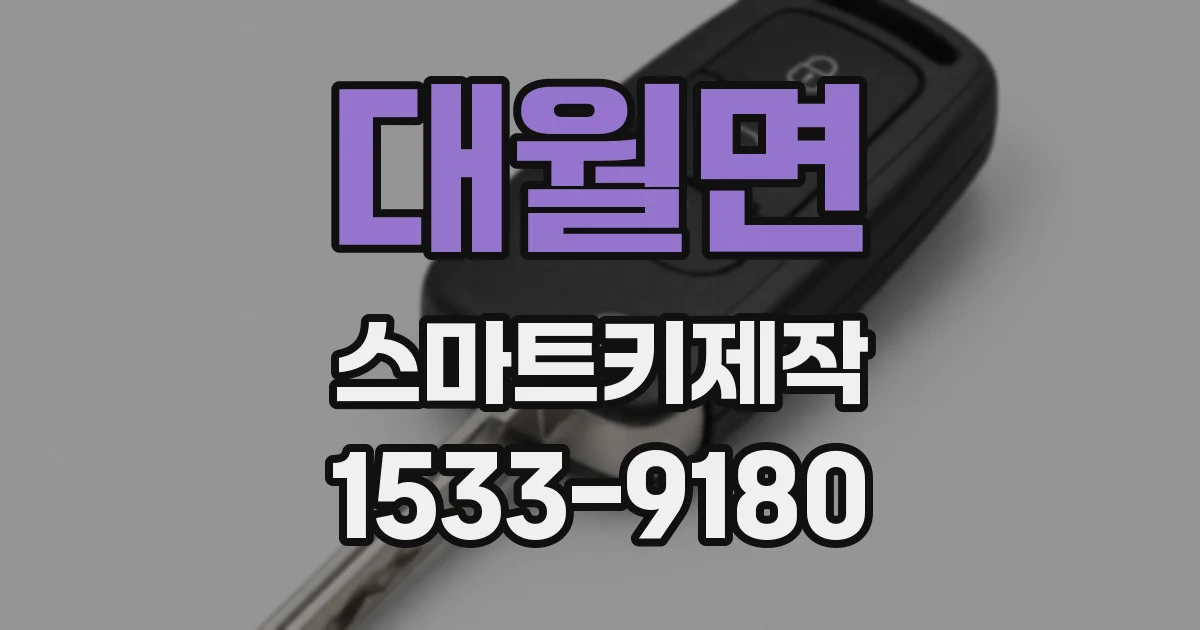 대월면 스마트키제작