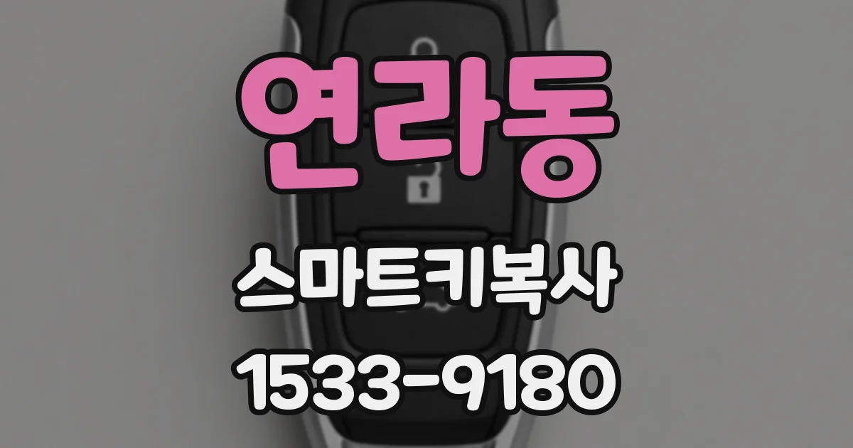 연라동 스마트키복사
