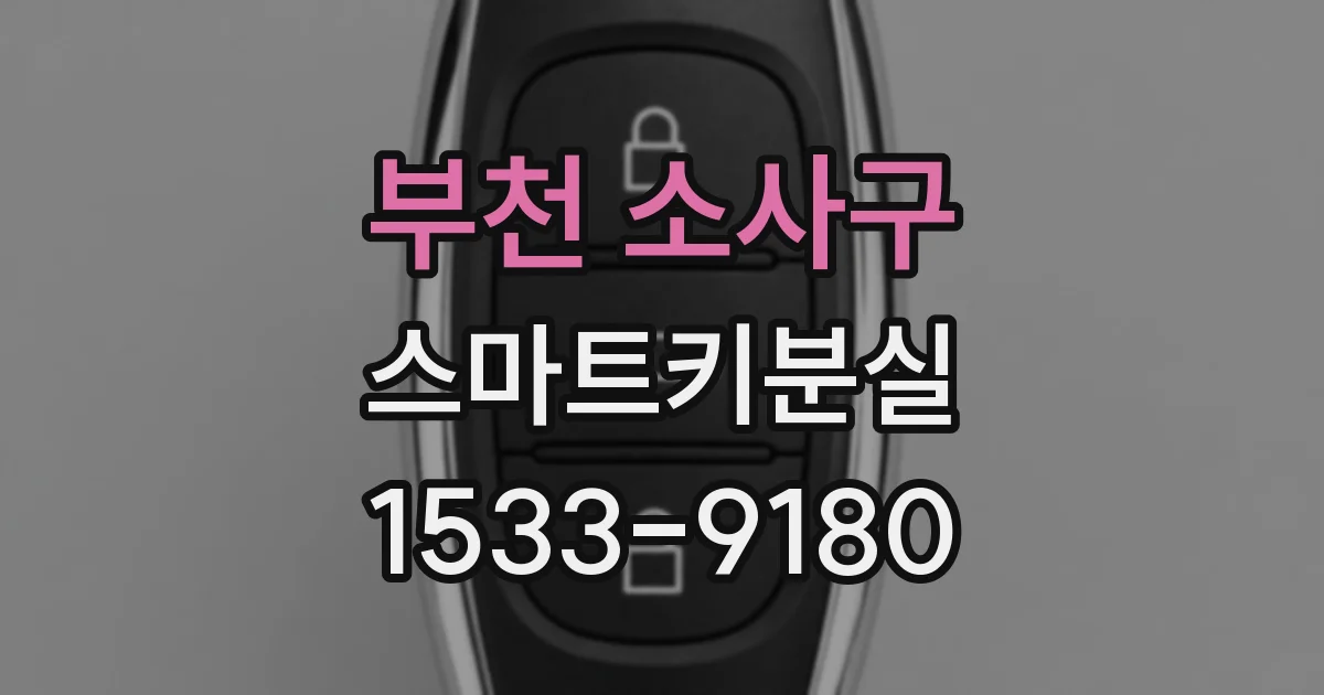 부천 소사구 스마트키분실