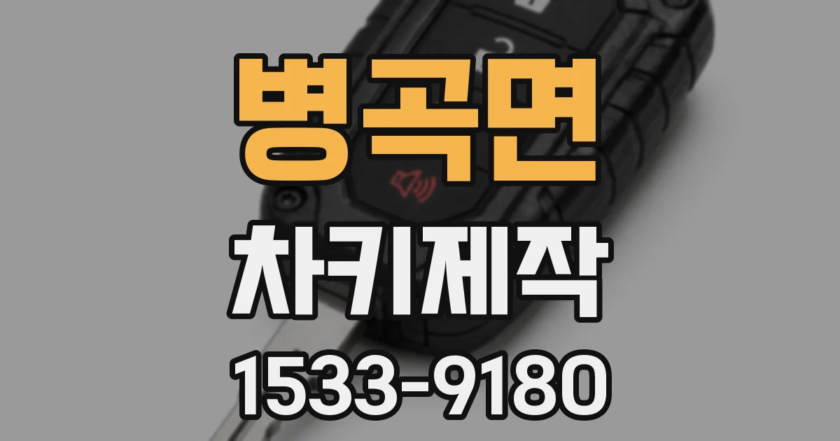 병곡면 차키제작