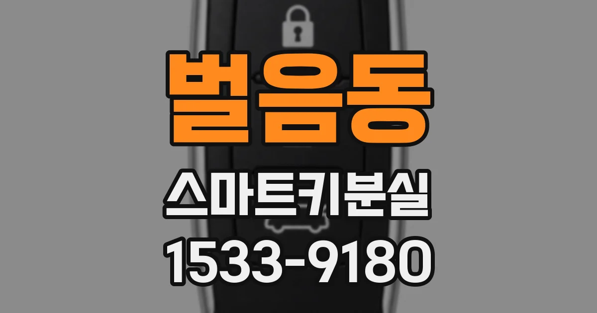 벌음동 스마트키분실