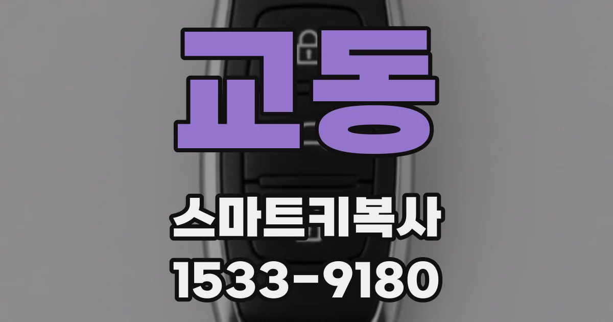 교동 스마트키복사