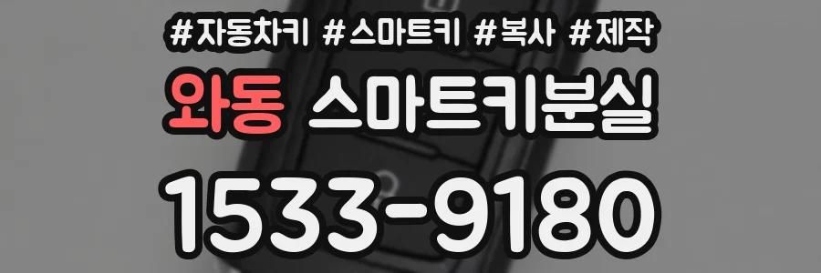와동 스마트키분실