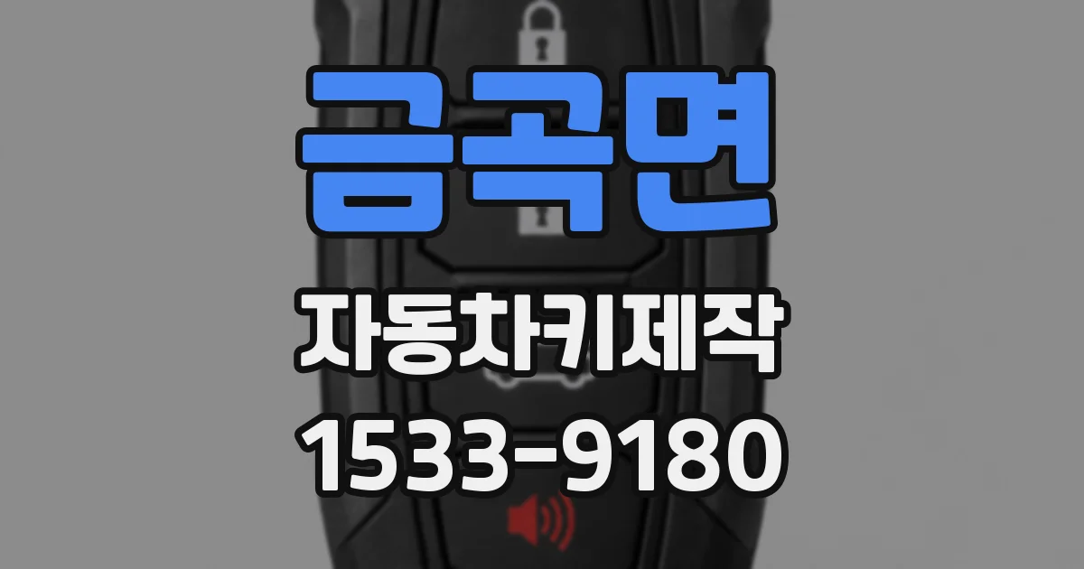 금곡면 자동차키제작