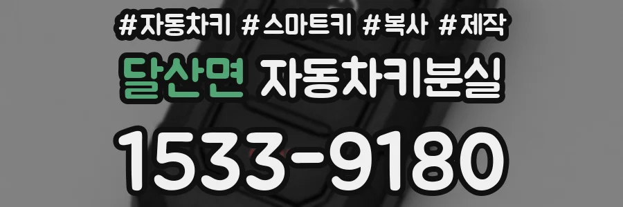 달산면 자동차키분실