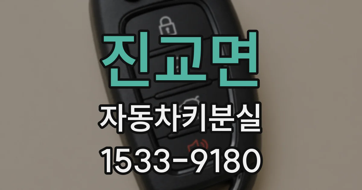 진교면 자동차키분실