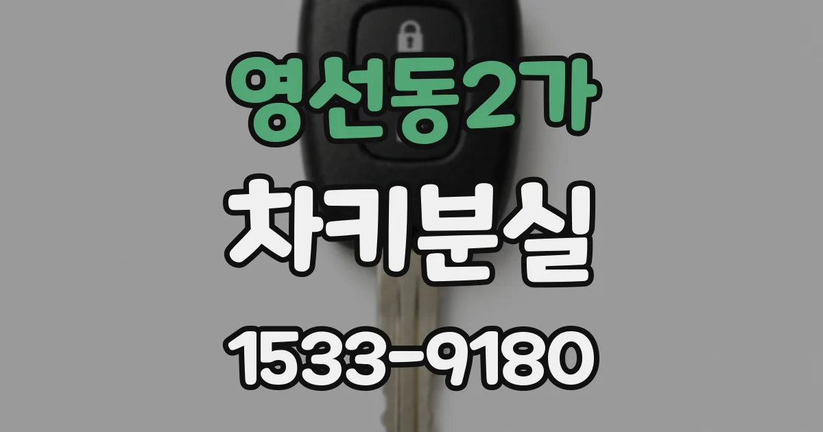 영선동2가 차키분실