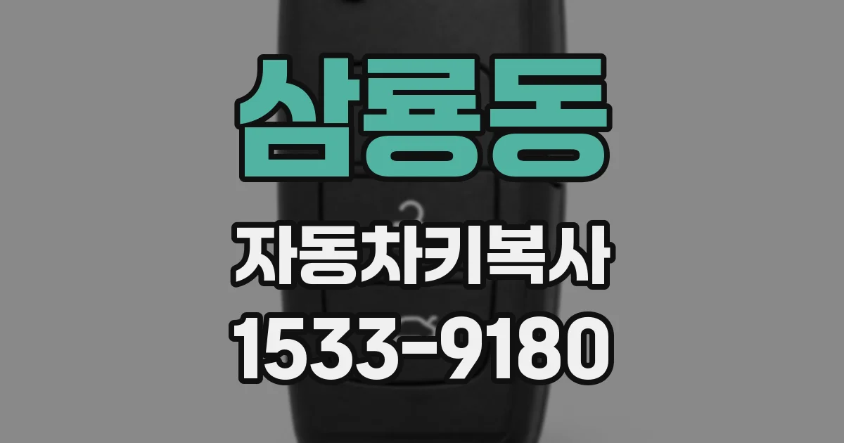 삼룡동 자동차키복사