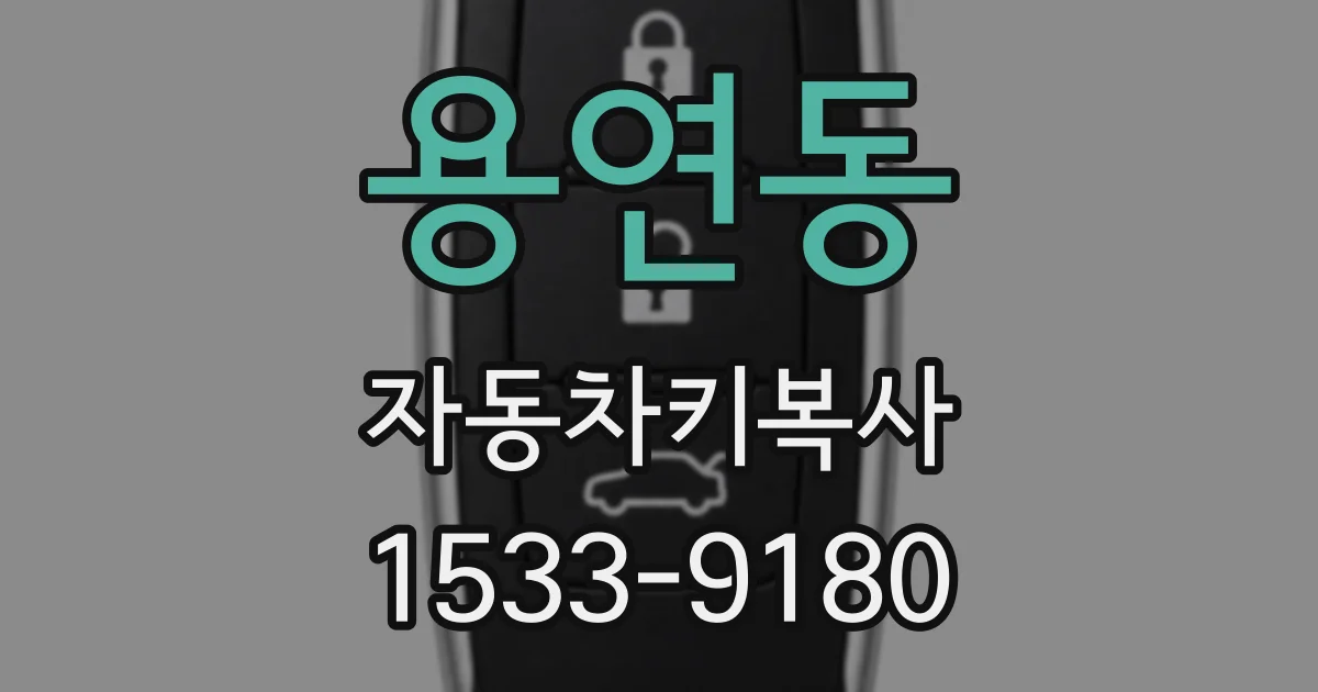 용연동 자동차키복사