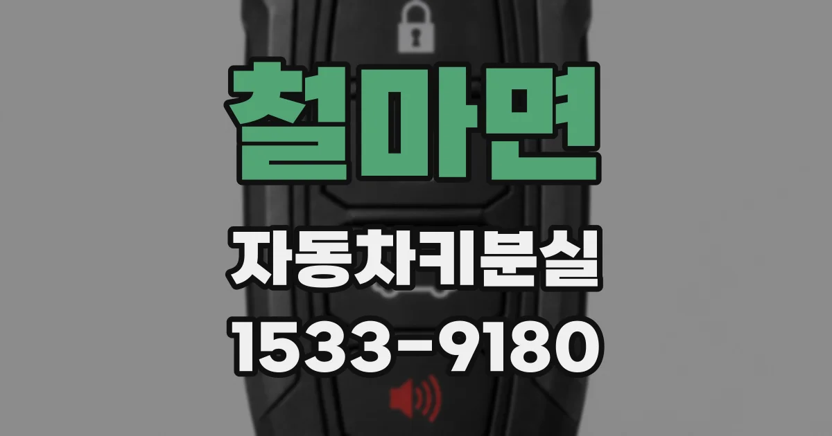 철마면 자동차키분실