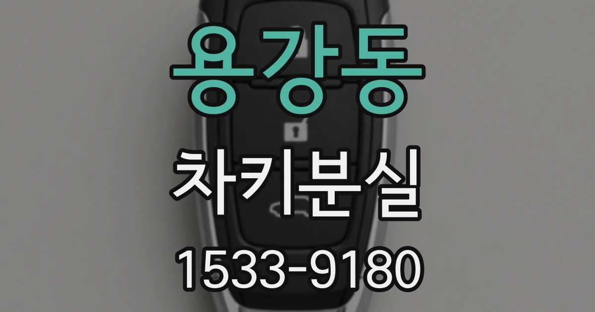 용강동 차키분실