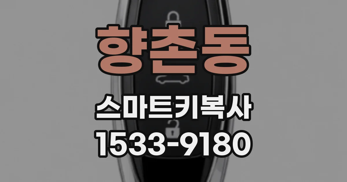 향촌동 스마트키복사