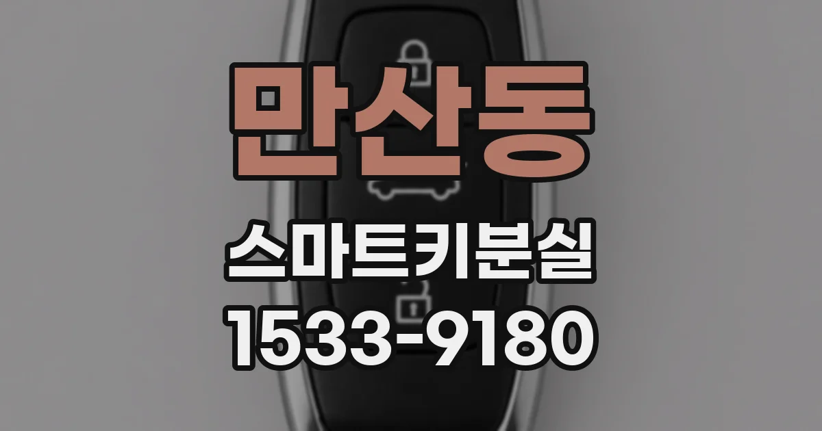만산동 스마트키분실