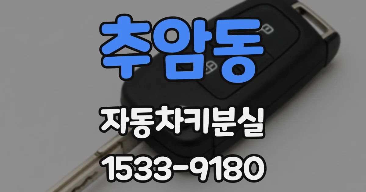 추암동 자동차키분실