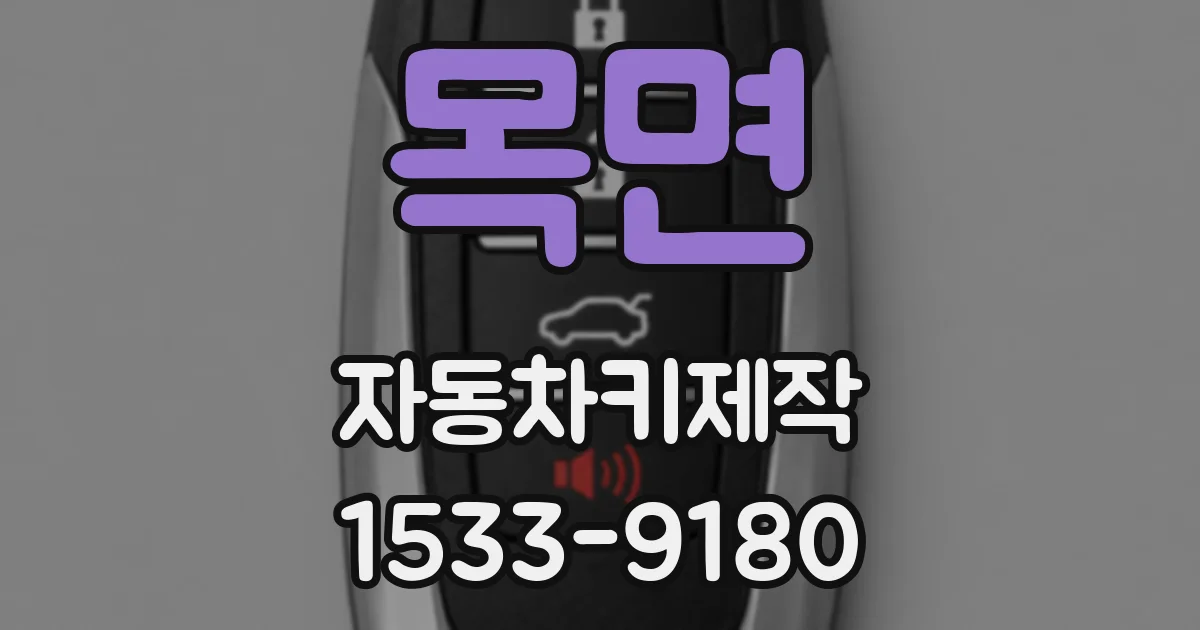 목면 자동차키제작