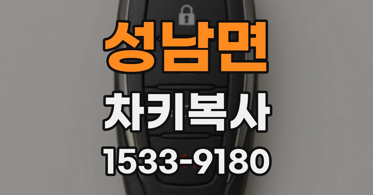 성남면 차키복사