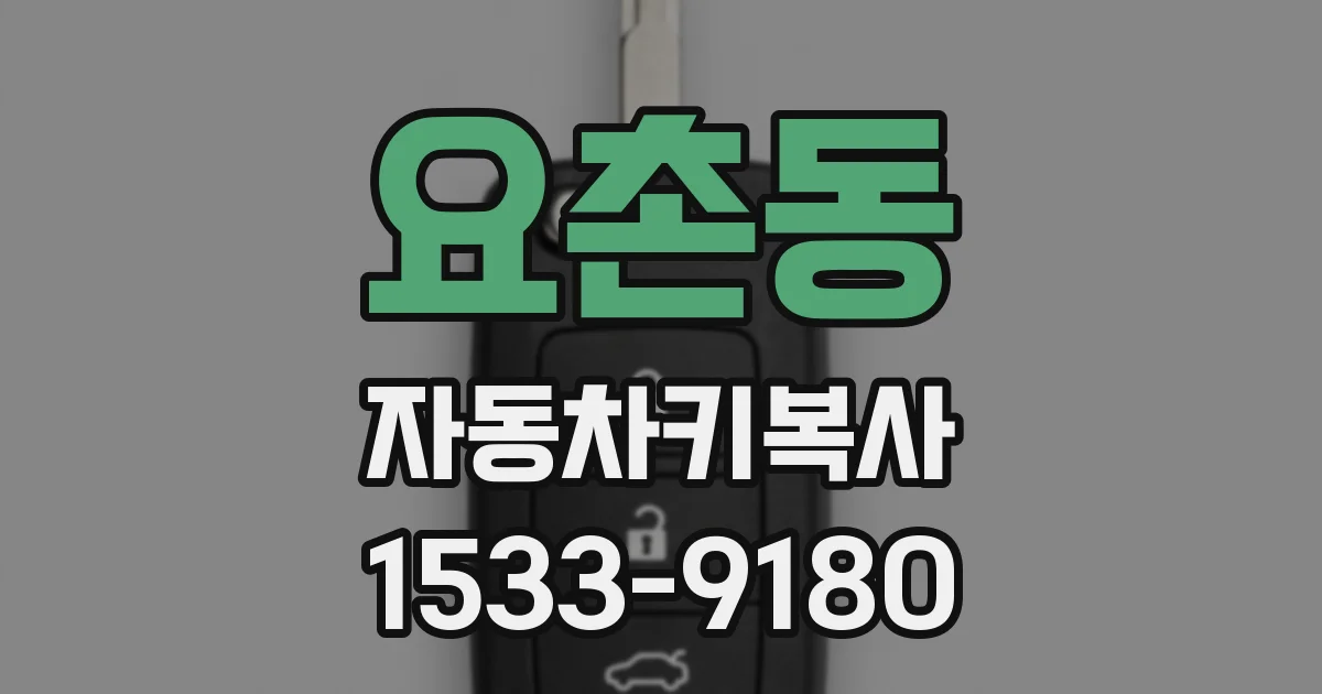 요촌동 자동차키복사