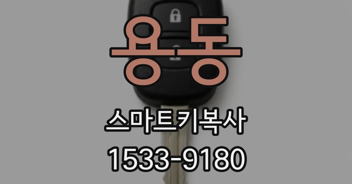 용동 스마트키복사