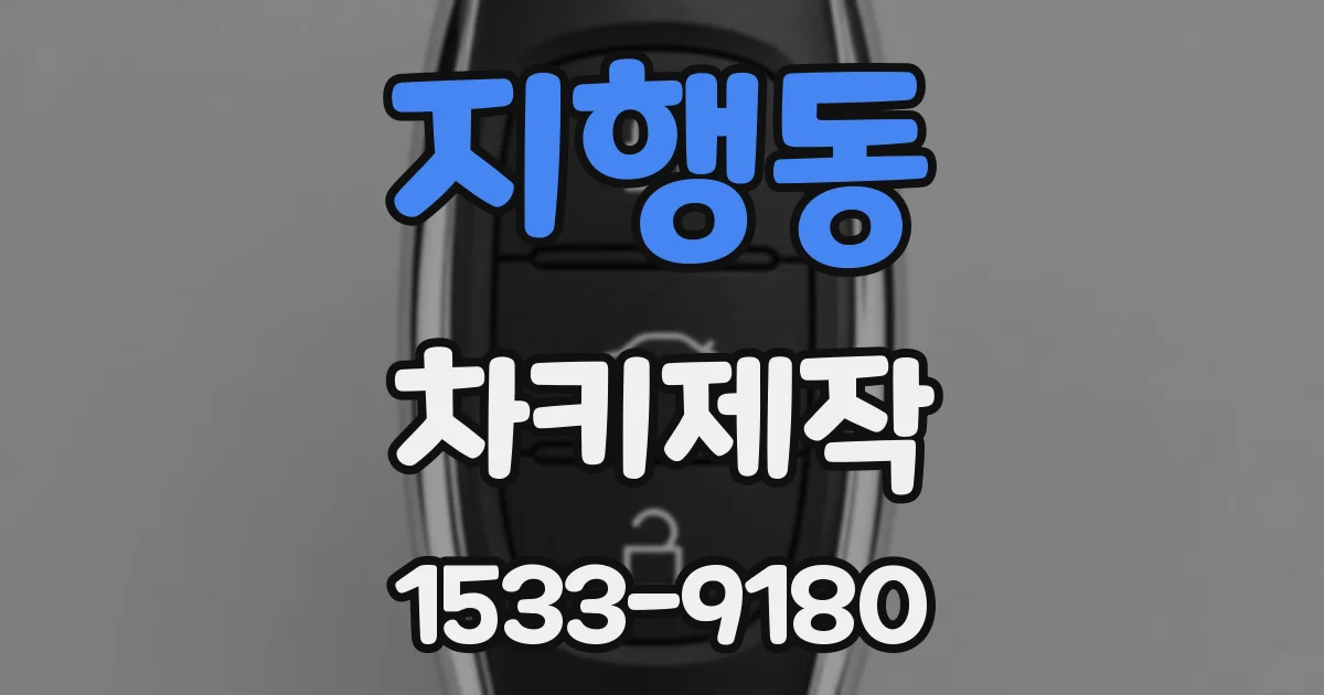 지행동 차키제작
