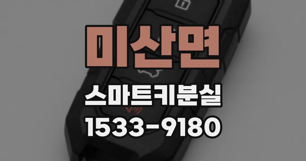 미산면 스마트키분실