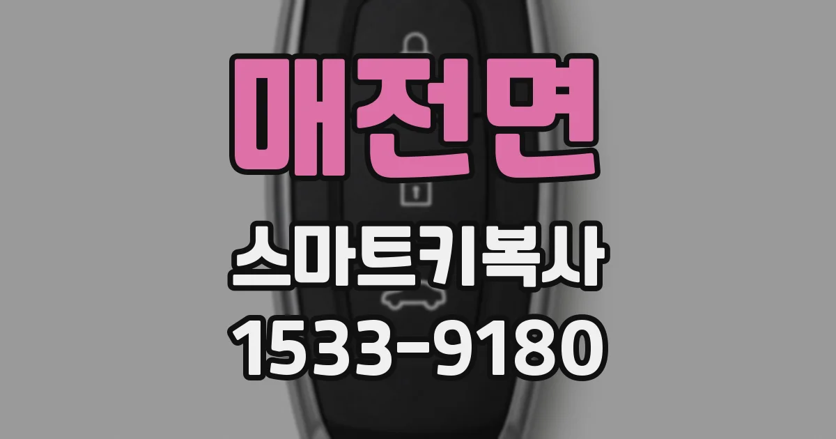 매전면 스마트키복사