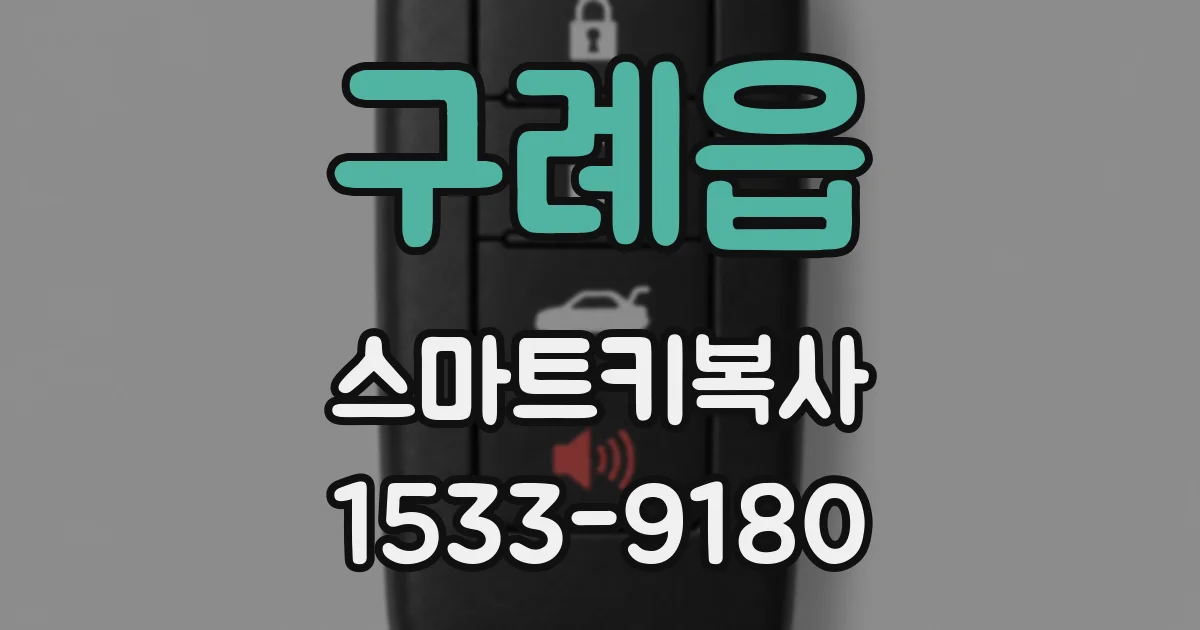 구례읍 스마트키복사