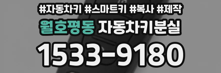 월호평동 자동차키분실