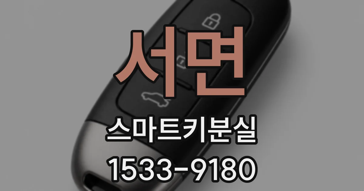 서면 스마트키분실
