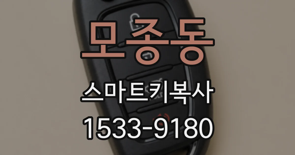 모종동 스마트키복사