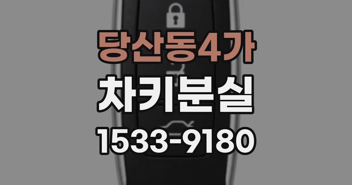 당산동4가 차키분실
