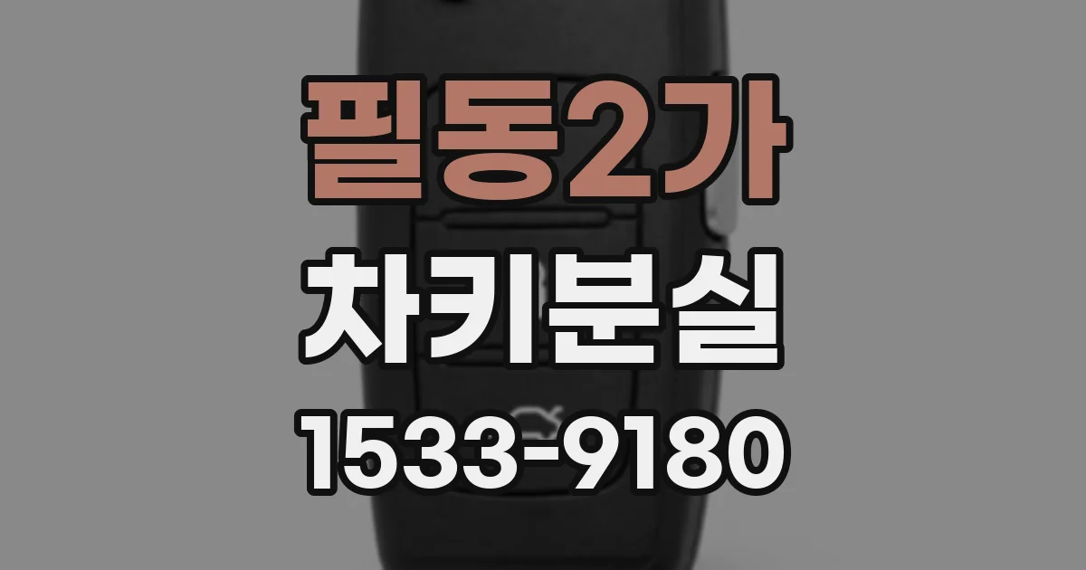 필동2가 차키분실