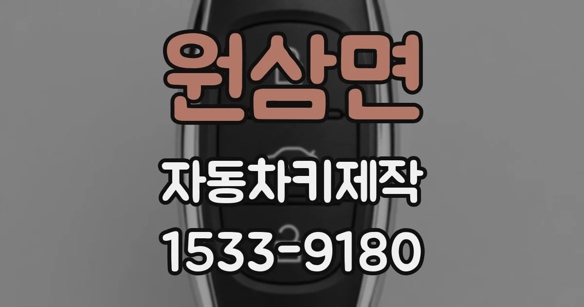 원삼면 자동차키제작