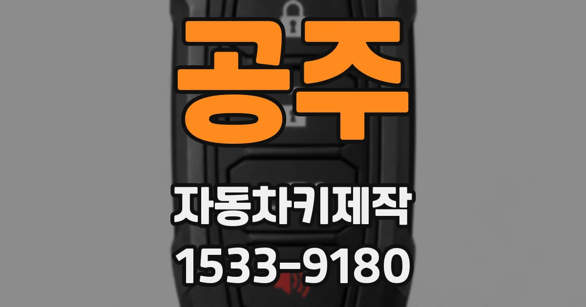 공주 자동차키제작