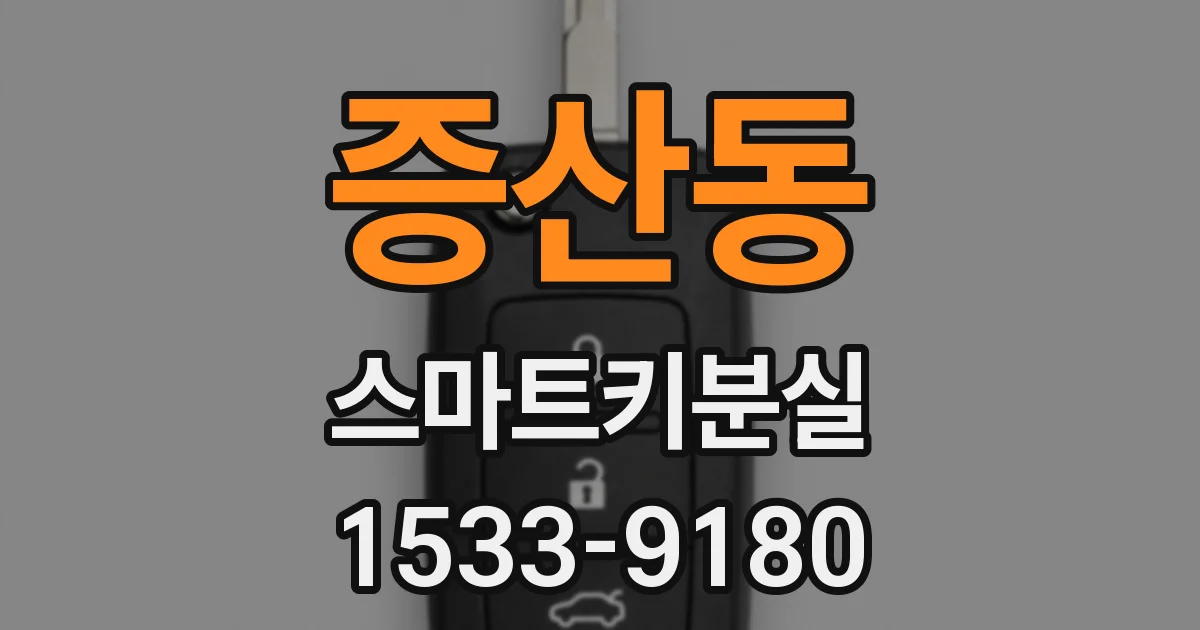 증산동 스마트키분실