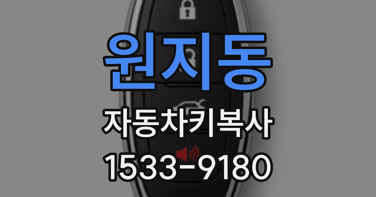 원지동 자동차키복사