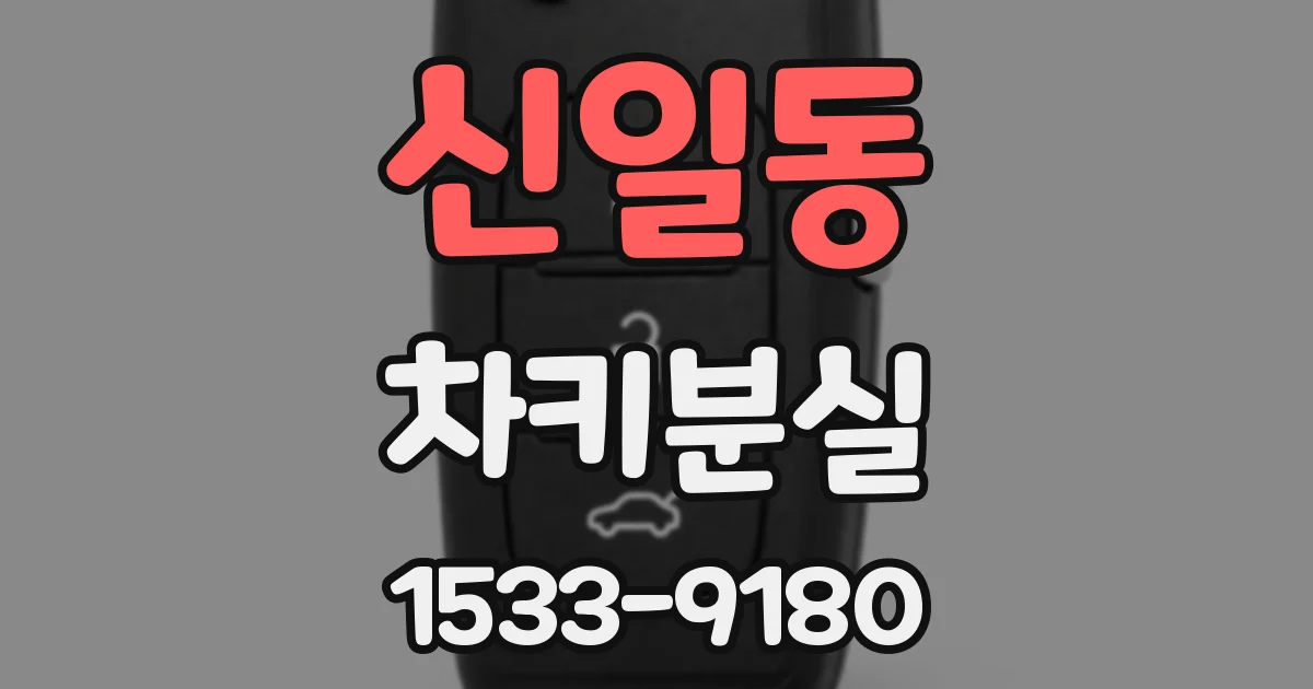 신일동 차키분실