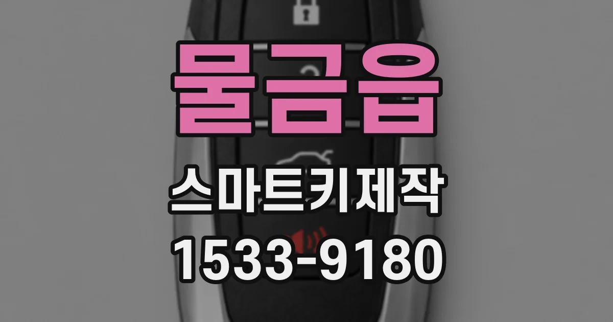 물금읍 스마트키제작