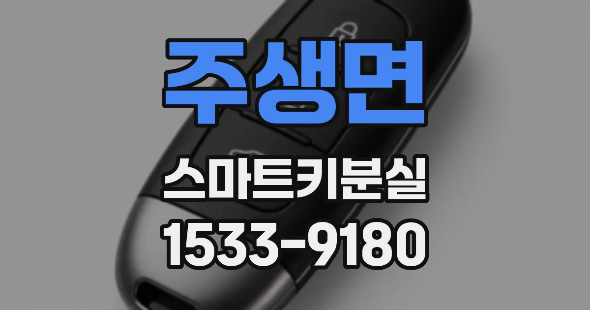 주생면 스마트키분실