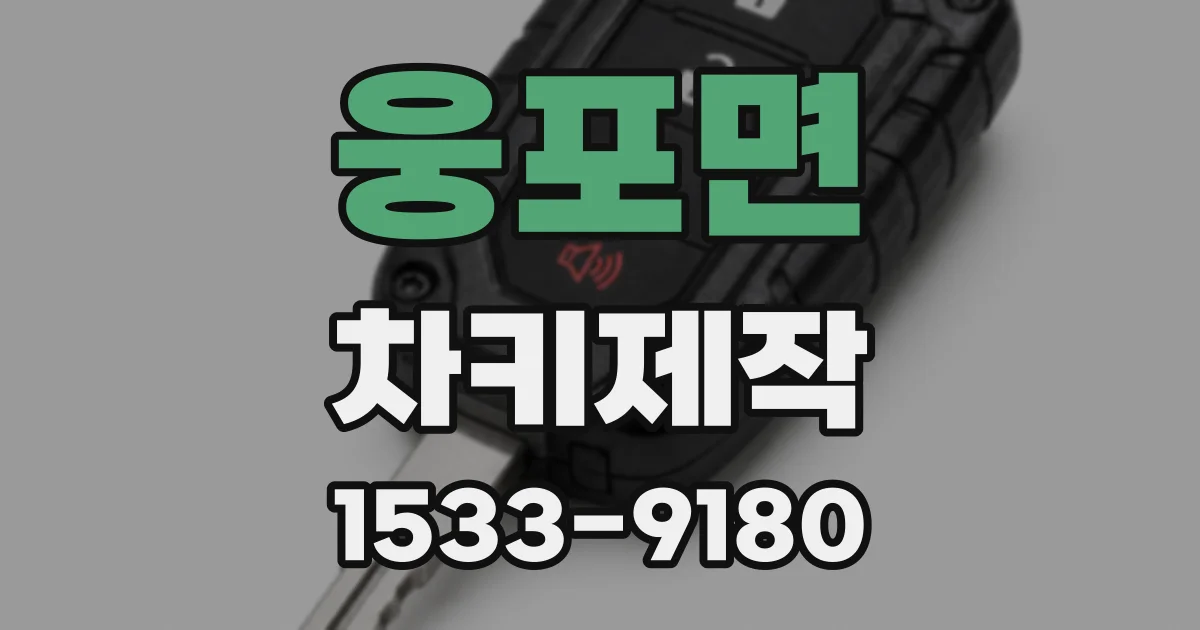 웅포면 차키제작