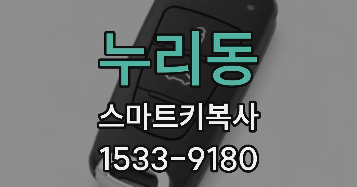 누리동 스마트키복사