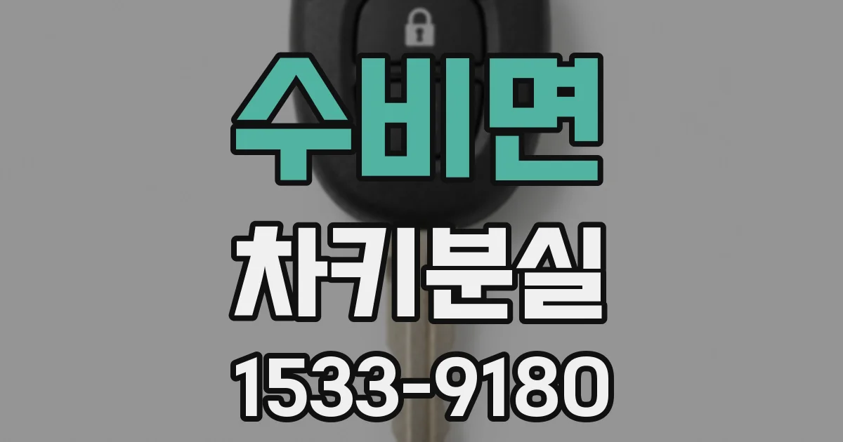 수비면 차키분실