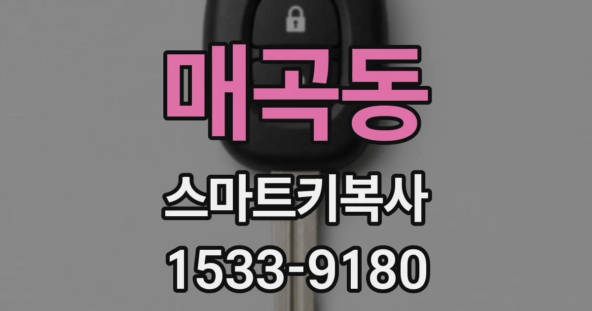매곡동 스마트키복사