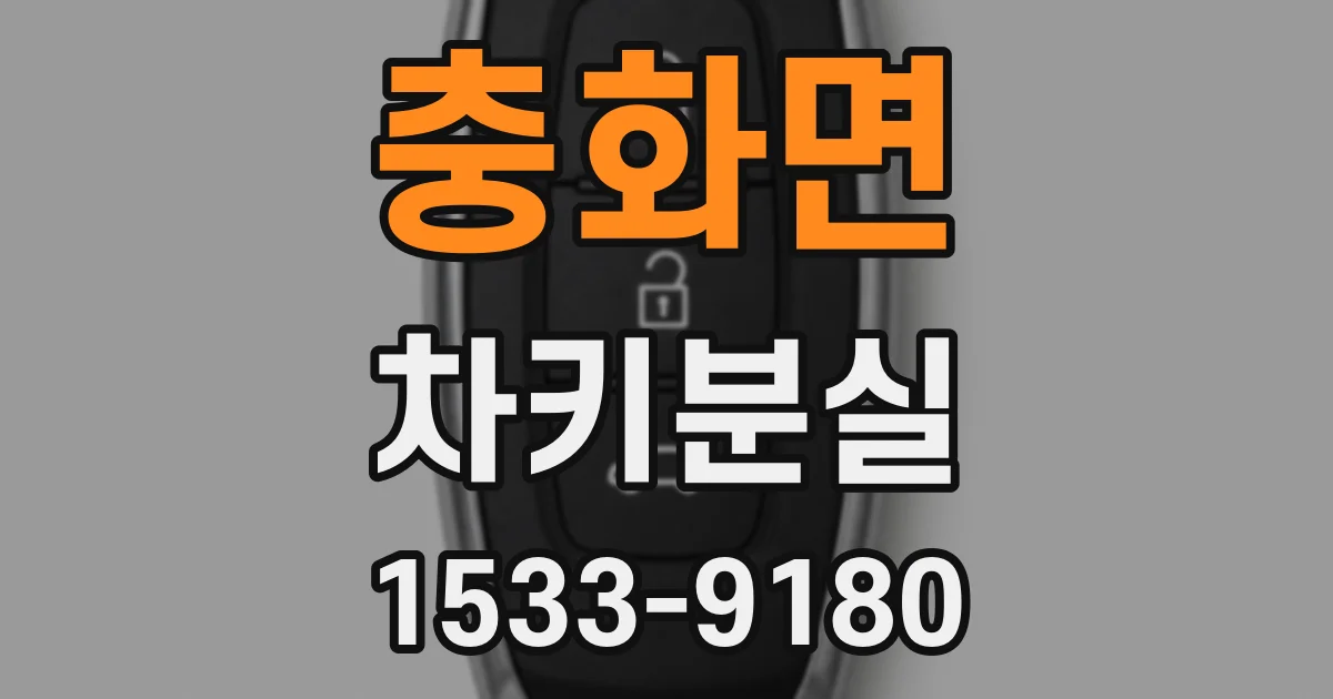 충화면 차키분실