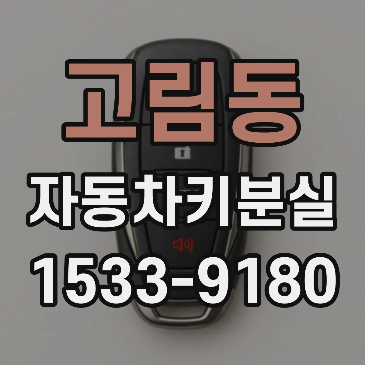 고림동 자동차키분실