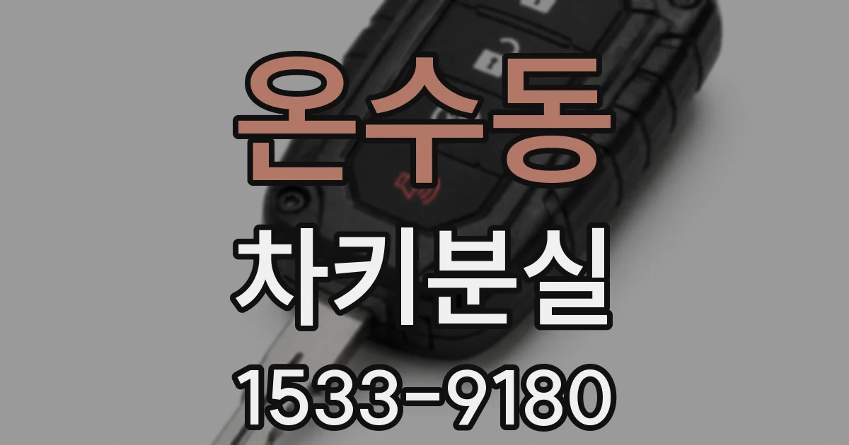 온수동 차키분실