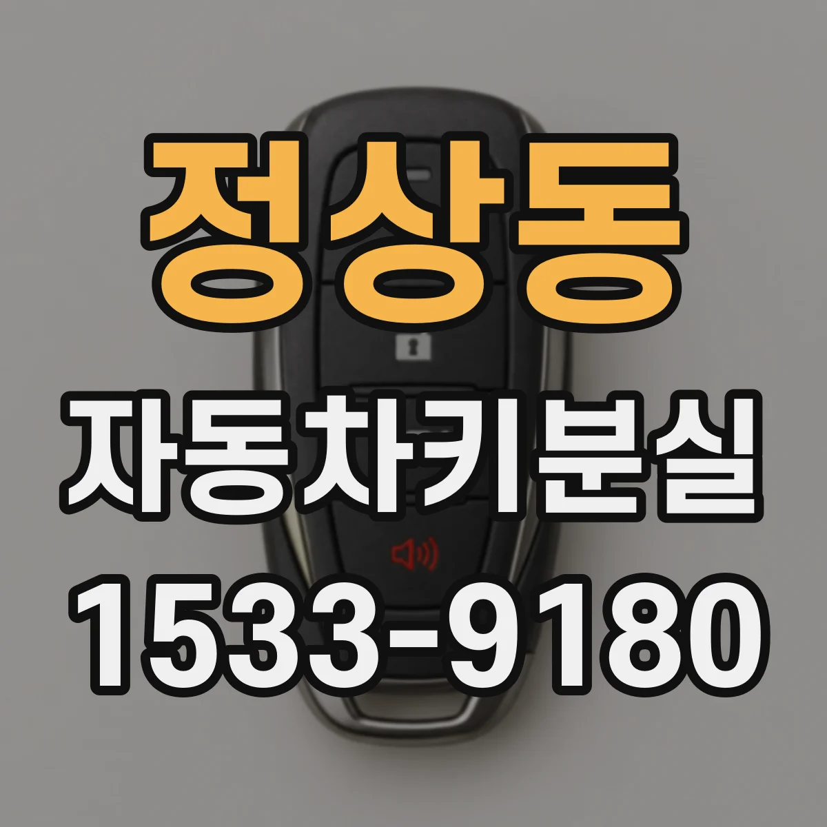 정상동 자동차키분실