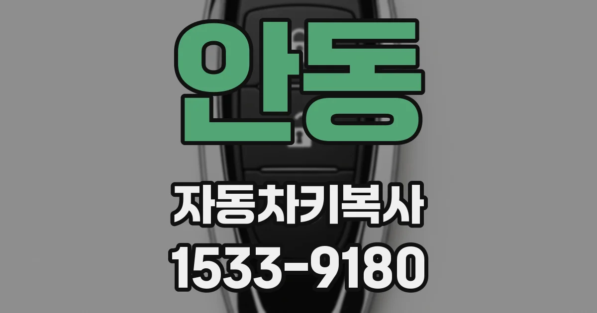 안동 자동차키복사