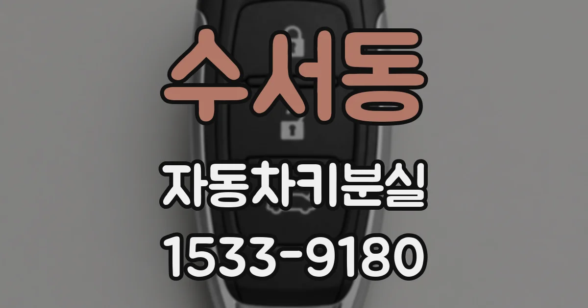 수서동 자동차키분실
