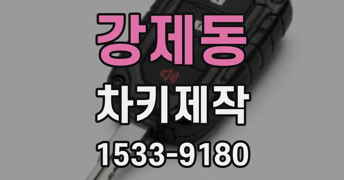 강제동 차키제작